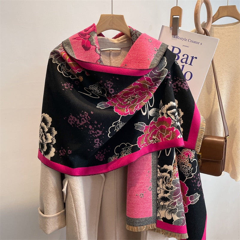 Women Cashmere High-Quality Pashmina Blanket