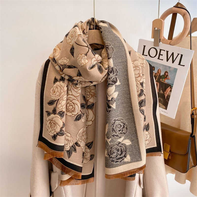 Women Cashmere High-Quality Pashmina Blanket