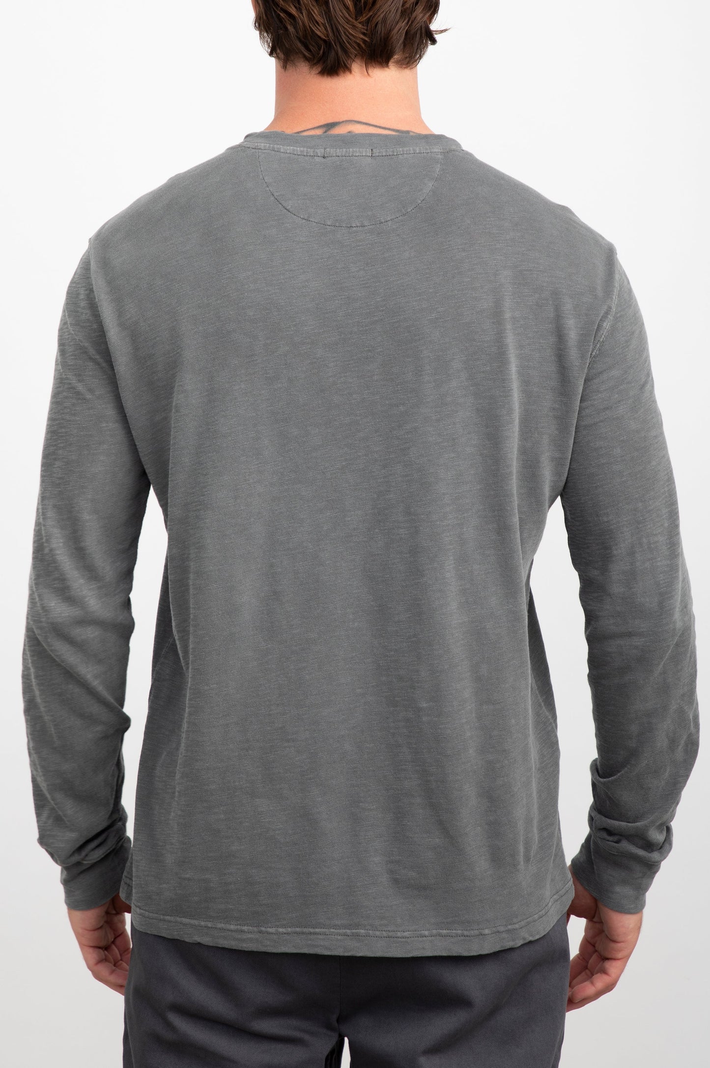 SKHI HENLEY - WASHED BLACK