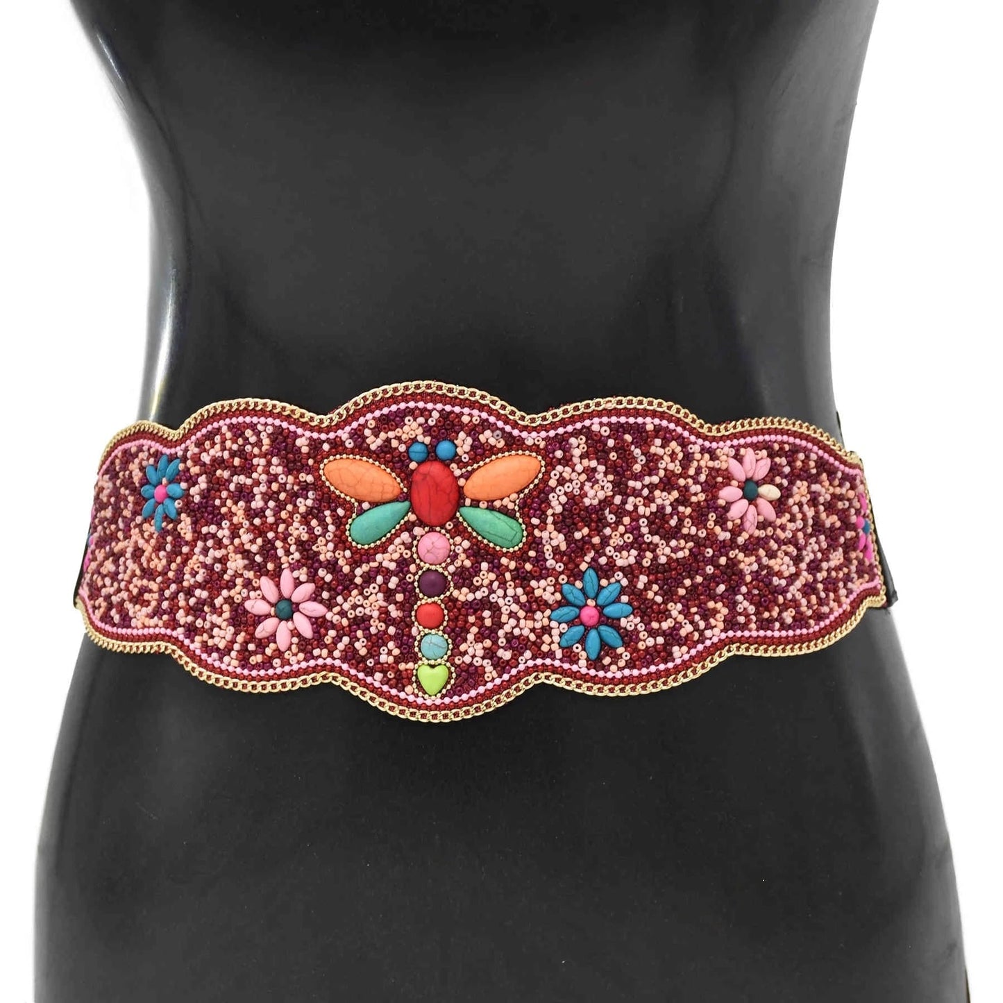 Handmade Flower Resin Beads Waistband