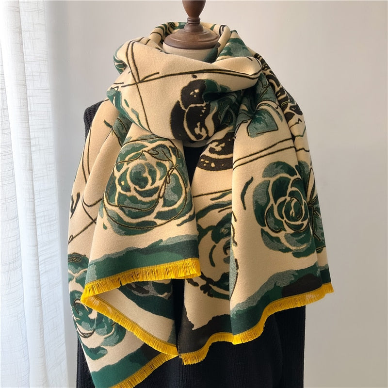 Women Cashmere High-Quality Pashmina Blanket