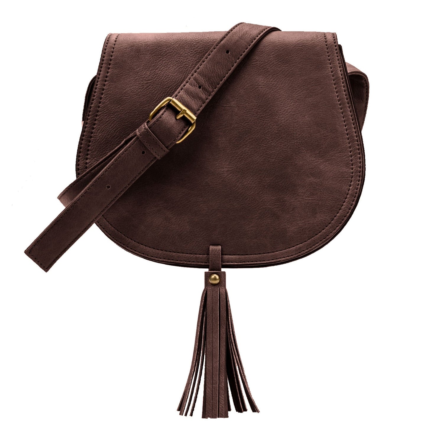 PU Leather Tassel Crossbody Handbag
