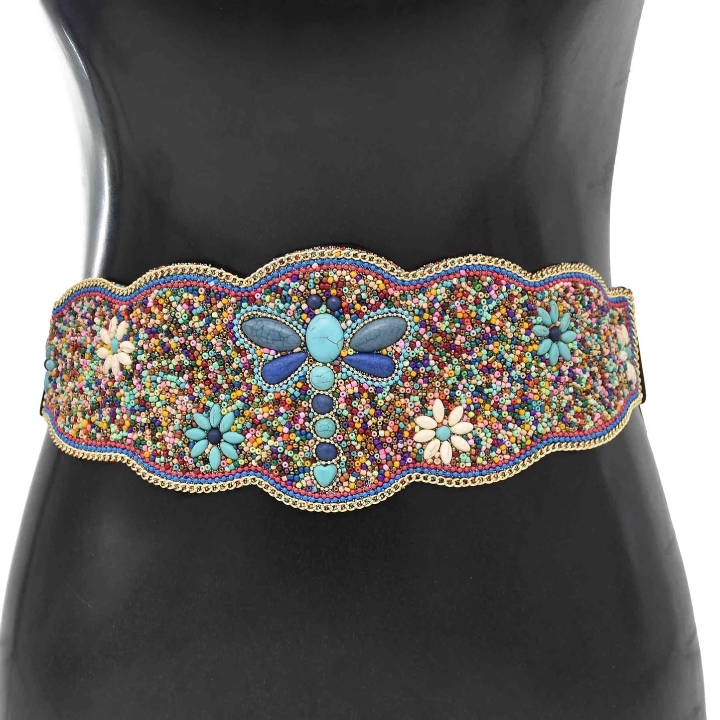 Handmade Flower Resin Beads Waistband