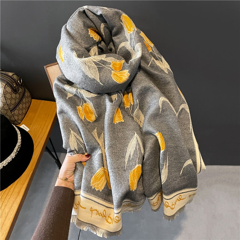 Women Cashmere High-Quality Pashmina Blanket