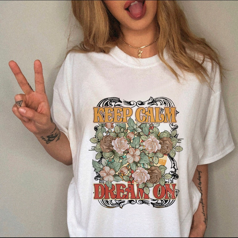 Women Leopard Skull Graphic Cow Bull T-shirt For Women - Size Large