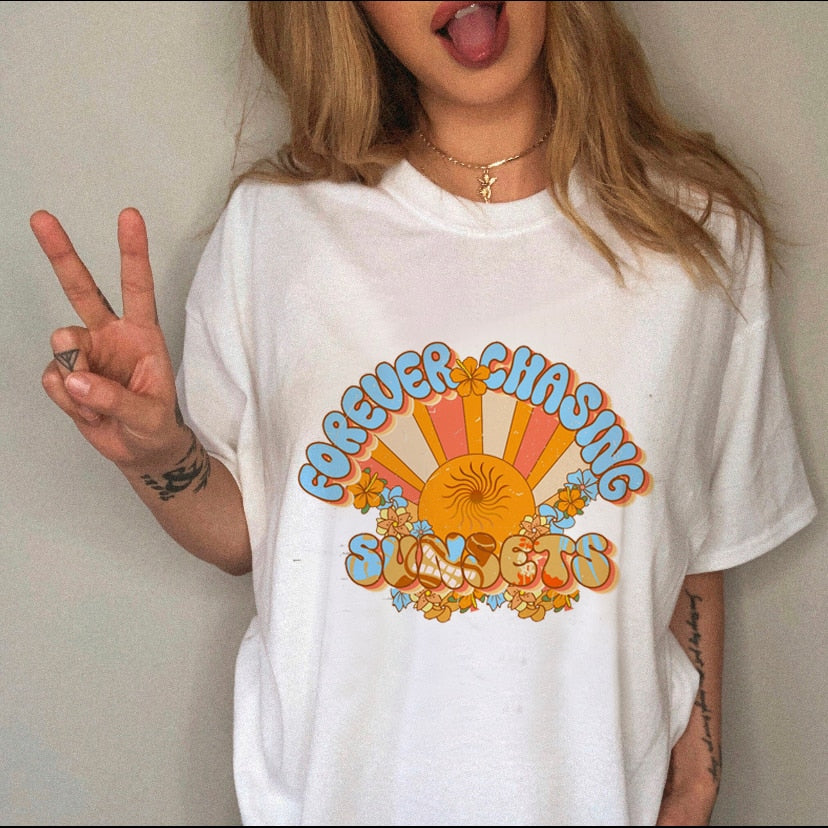 Women Leopard Skull Graphic Cow Bull T-shirt For Women - Size Medium