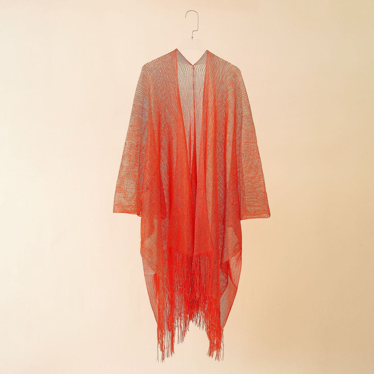 Sexy Beach See Through Kaftan Tassel Tunic Swimsuit Cover-up