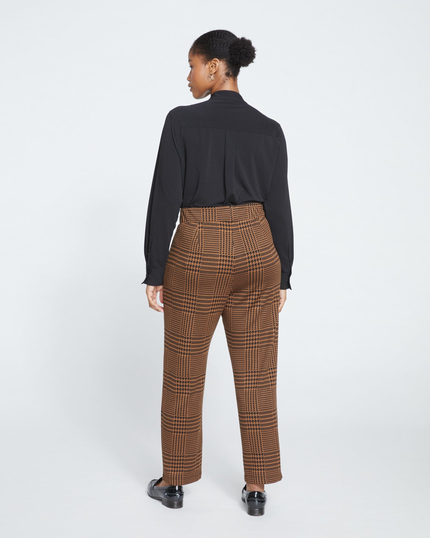 Smart Signature Ponte Pants - Autumn Houndstooth Jacquard