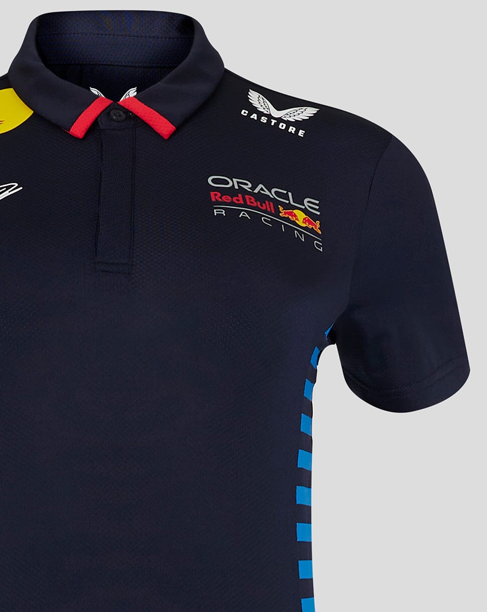 Red Bull Racing F1 Women's 2024 Sergio "Checo" Perez Team Polo Shirt- Navy