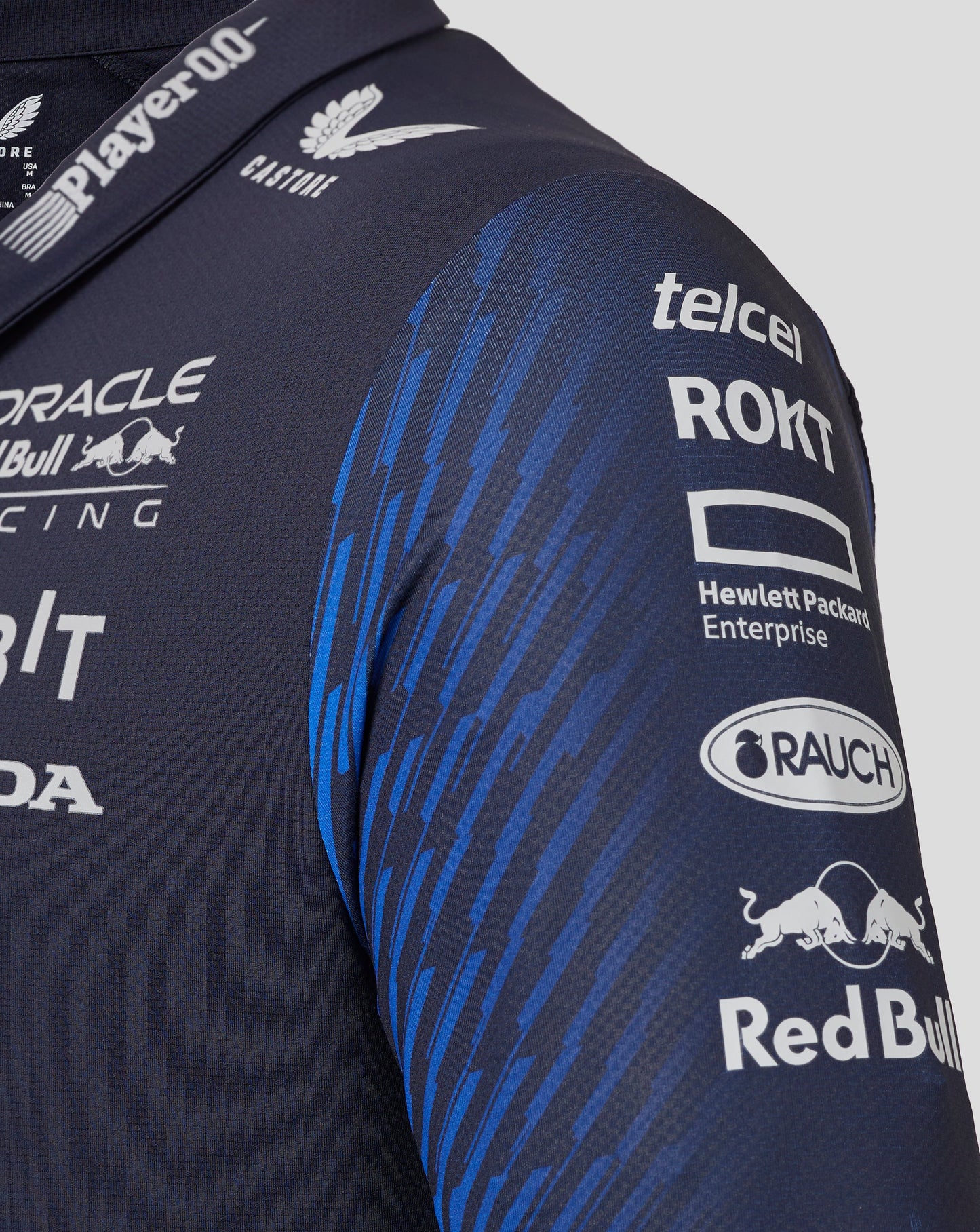 Red Bull Racing F1 2023 Special Edition Las Vegas GP Team Polo Shirt - Navy