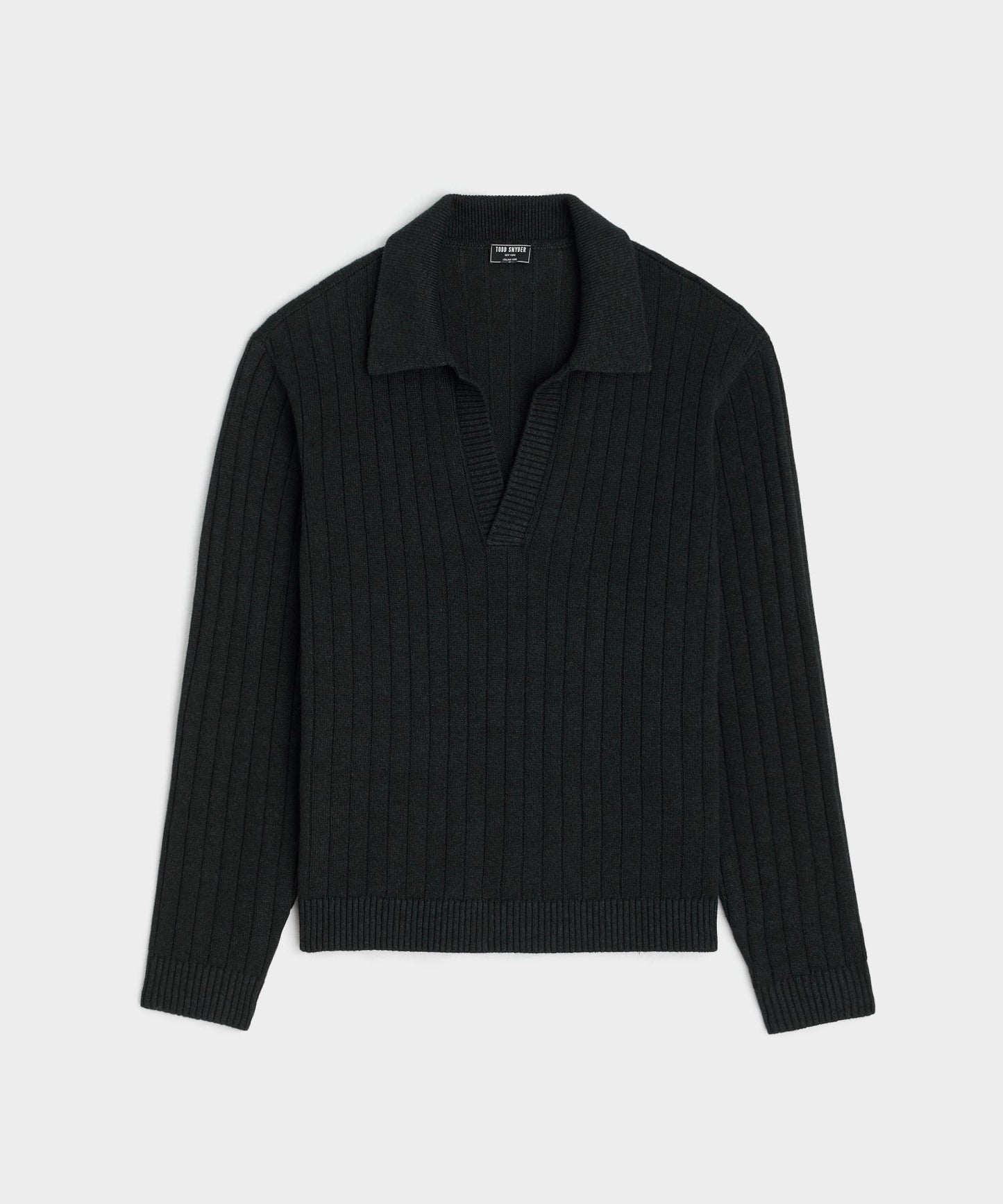 Coastal Linen Polo in Black