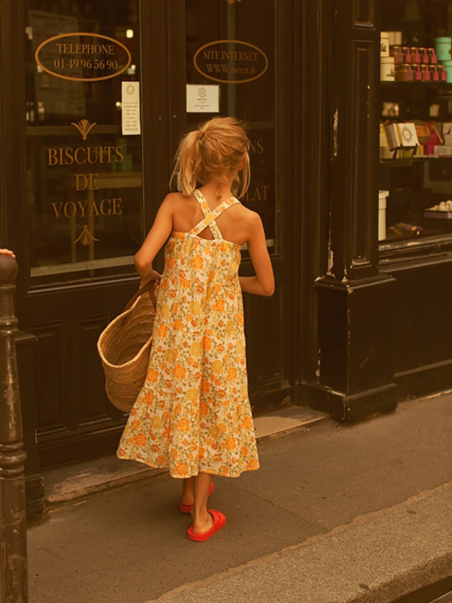 Louis Louise Carinoux Lurex Stripe Vintage Flower Dress