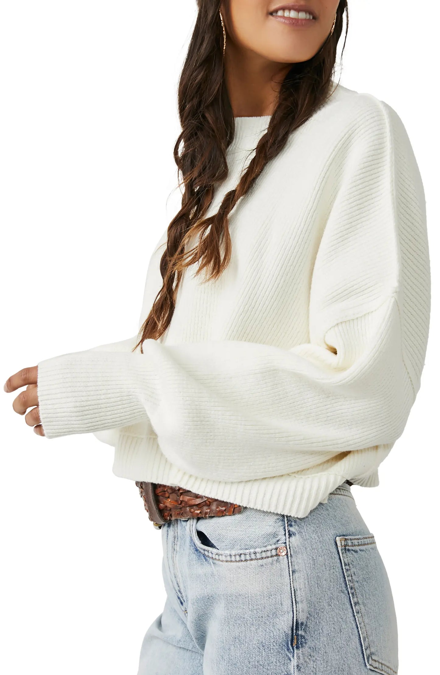Easy Street Crop Pullover in Moonglow