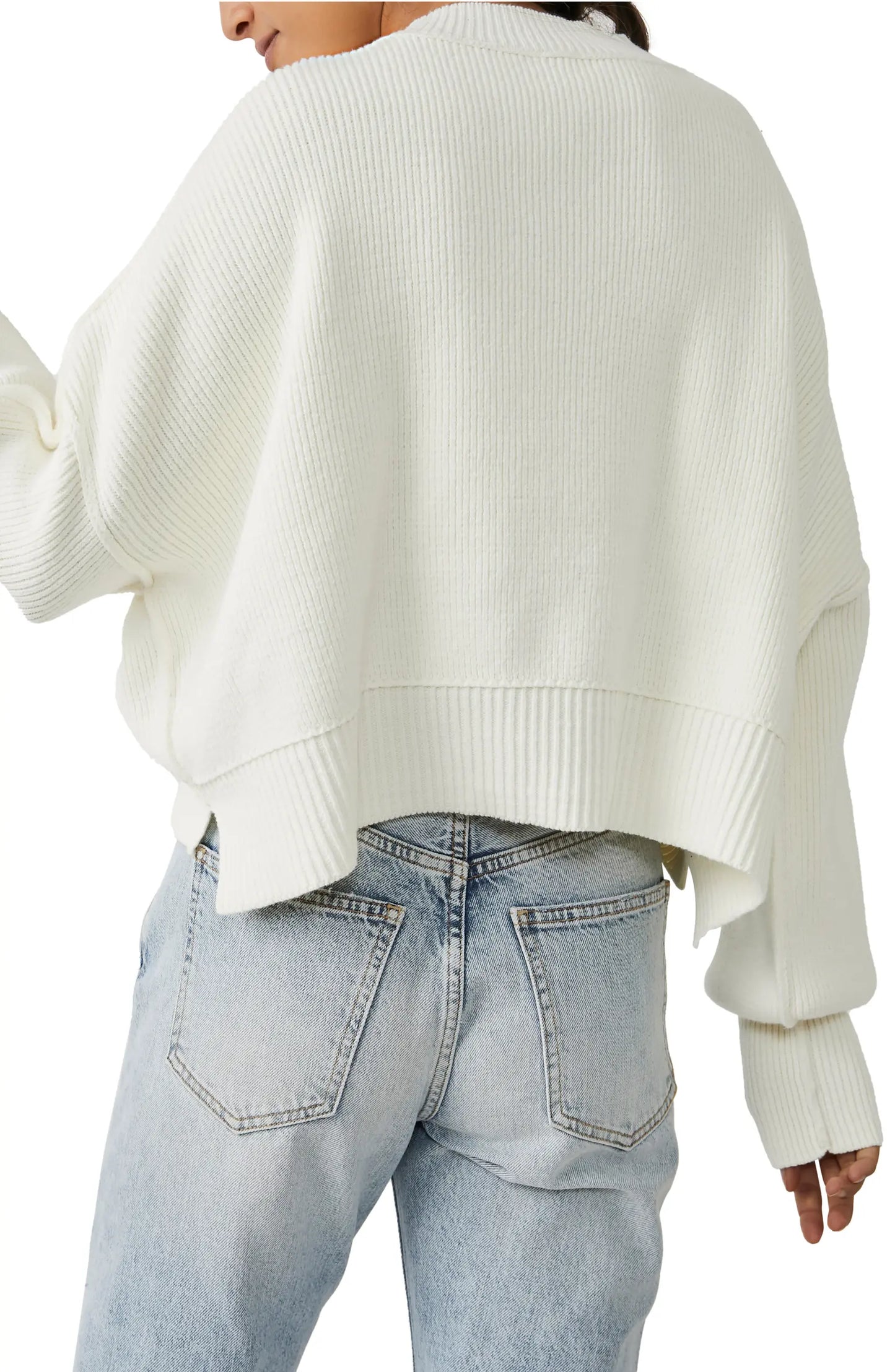 Easy Street Crop Pullover in Moonglow