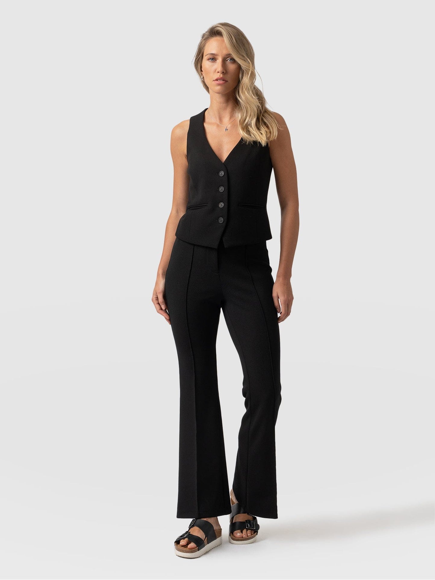 Freya Flared Pant - Black