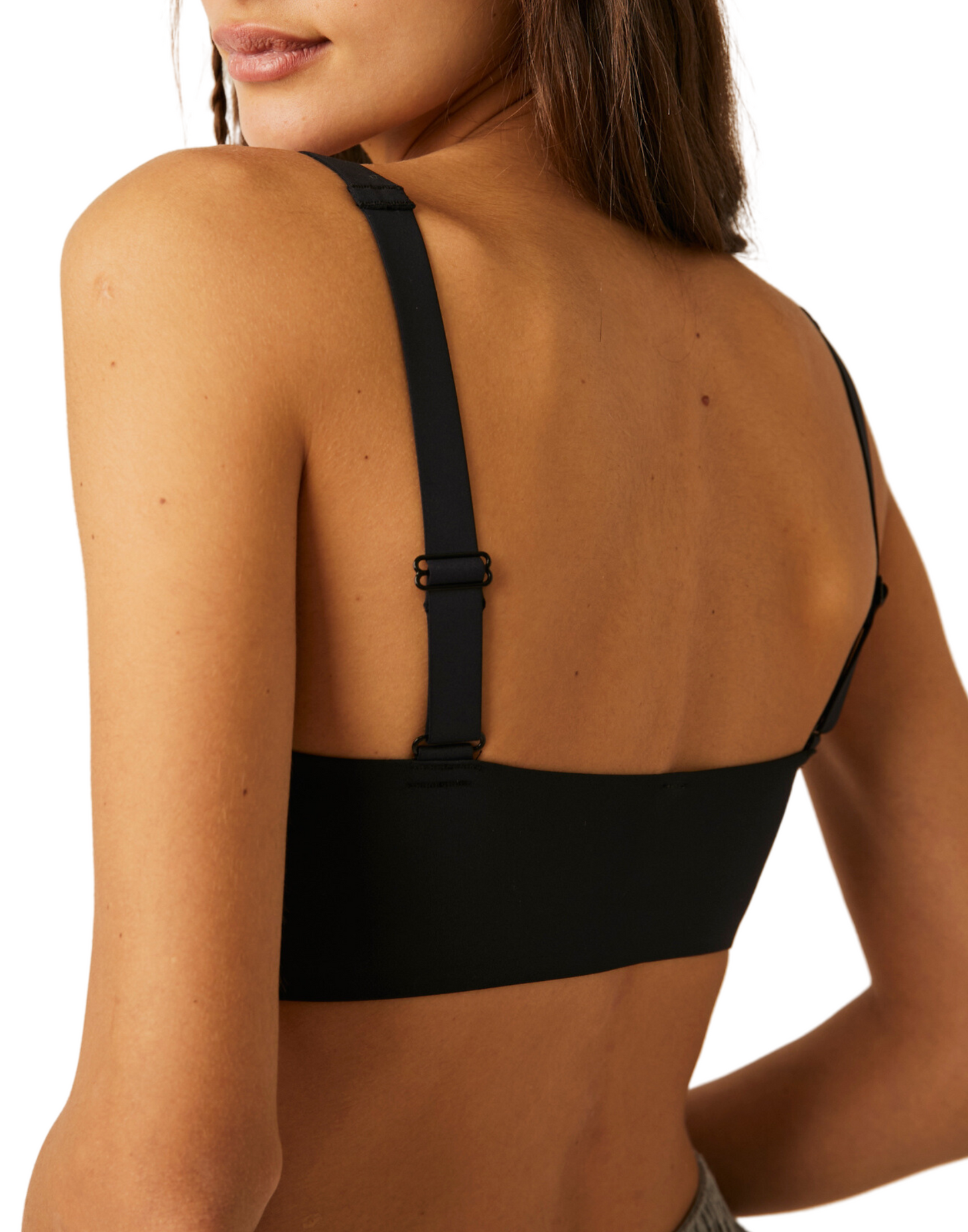 Hailey Square Bralette In Black