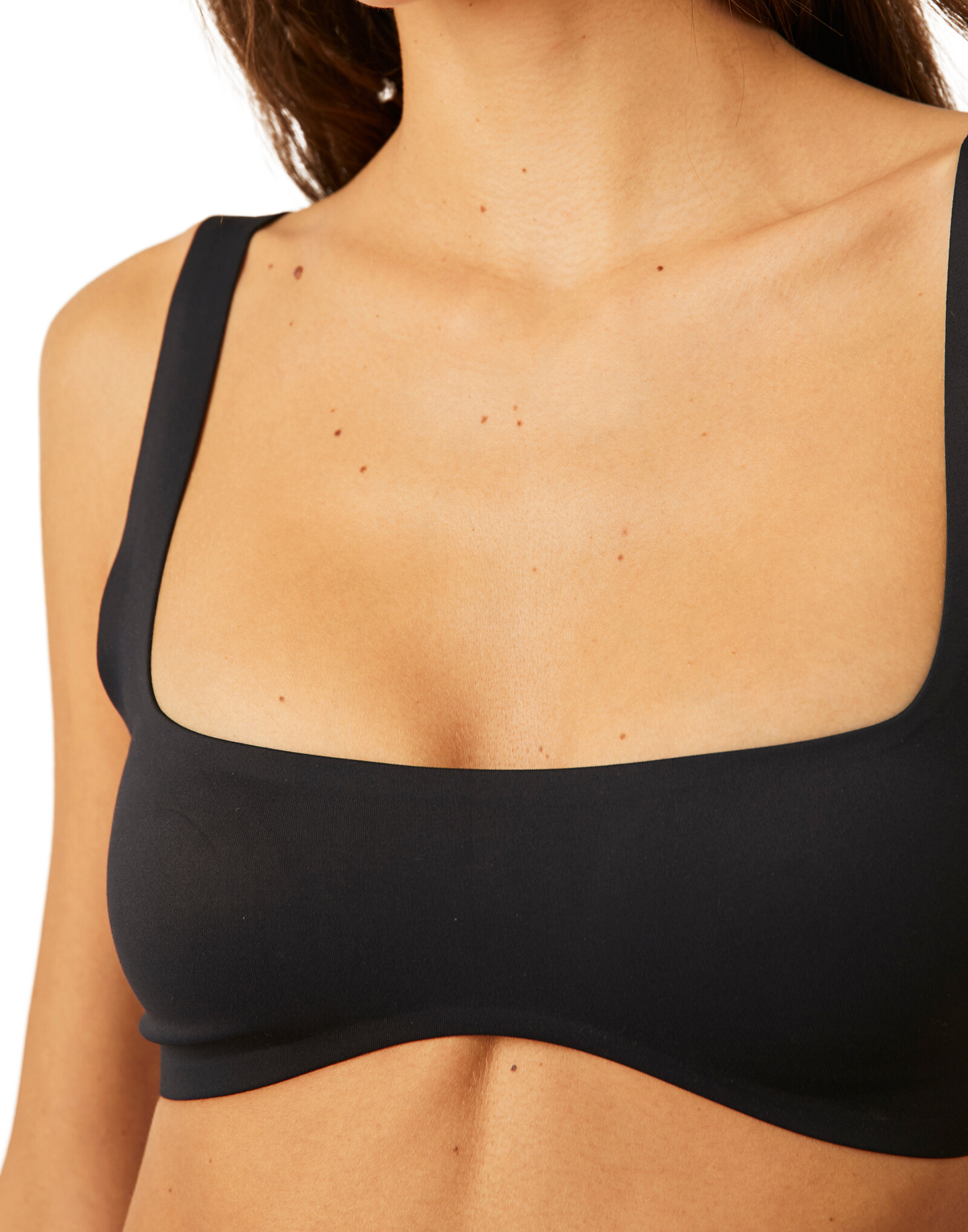 Hailey Square Bralette In Black