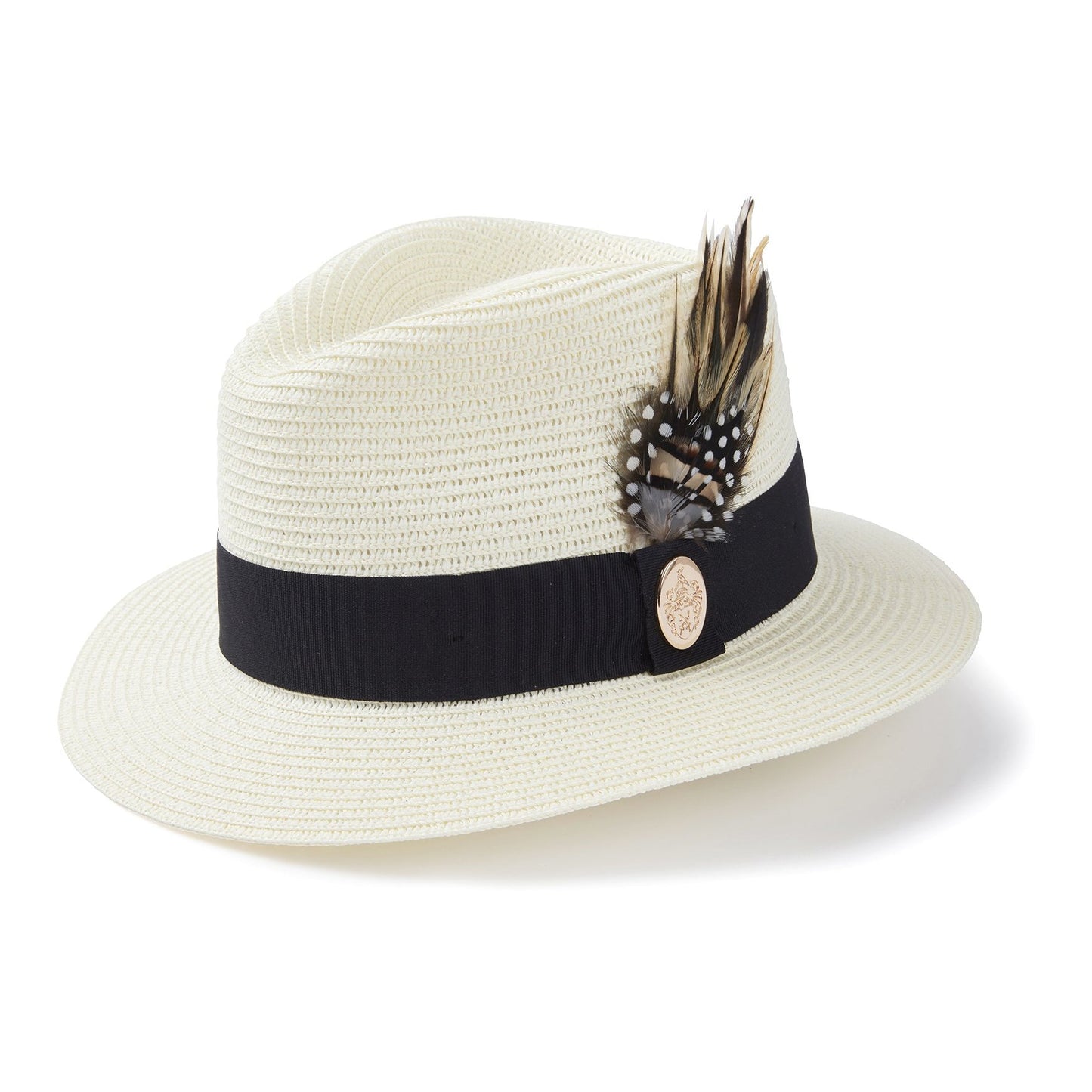 Hicks & Brown Aldeburgh Fedora-WOMENS CLOTHING-Cream/Black Ribbon-XS-Kevin's Fine Outdoor Gear & Apparel