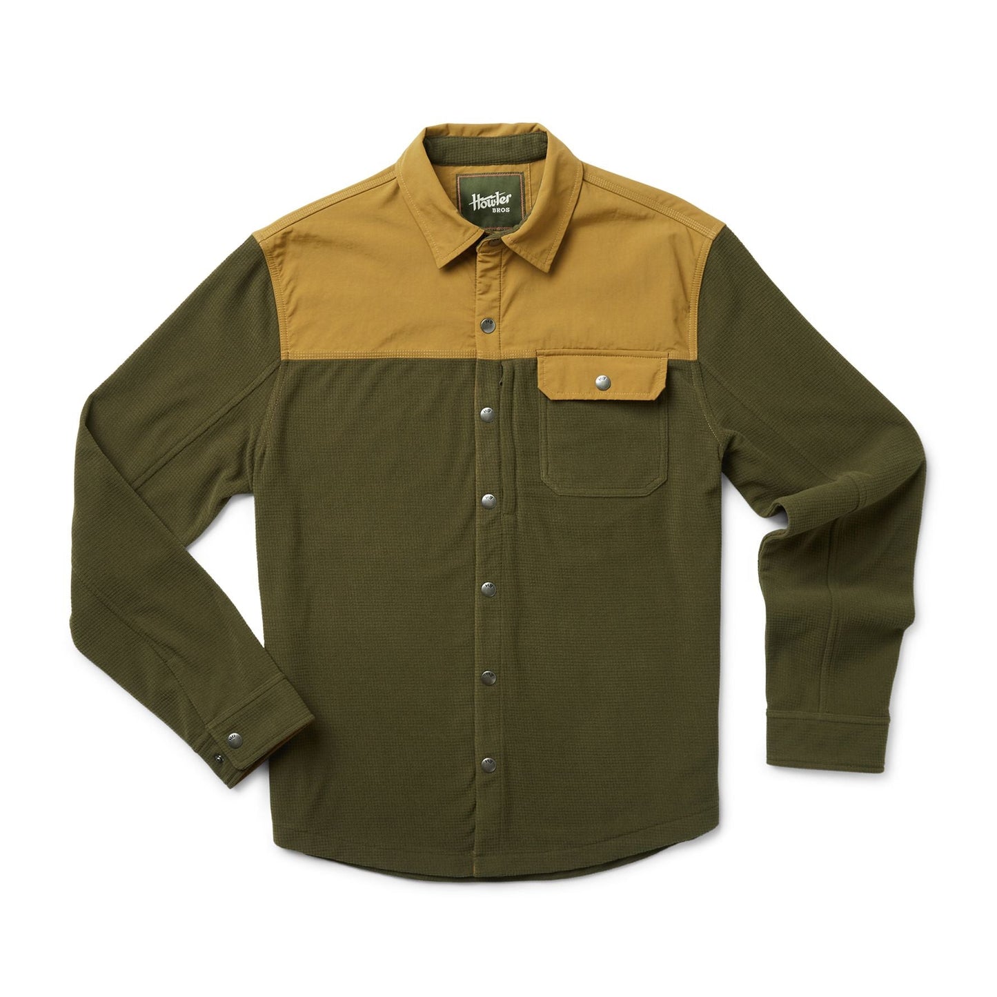 Vapors Polarfleece Shirt- Olive Tree / Antique Bronze