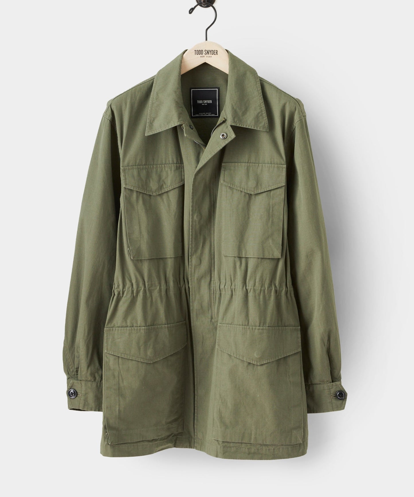 Italian Ripstop Field Jacket in Olive