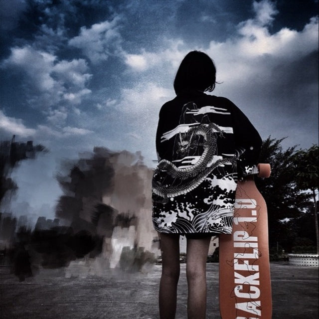 Japanese Streetwear Women Kimono Cardigan