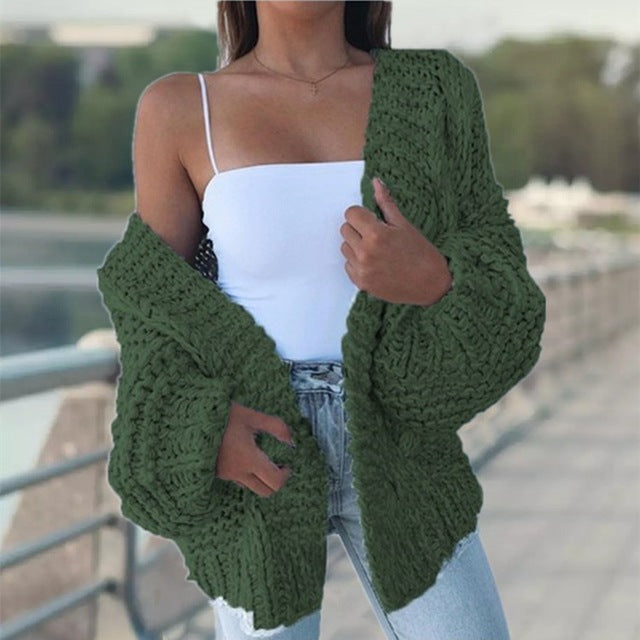 Plush Loose Knit Cardigan