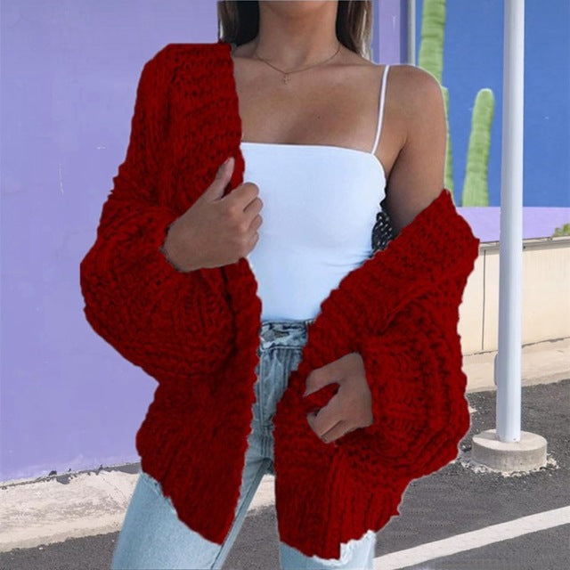 Plush Loose Knit Cardigan