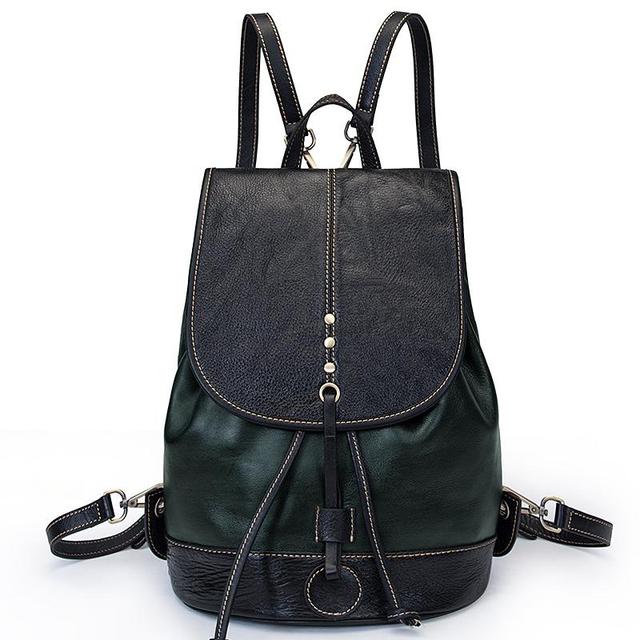 Retro Leather Cowhide Backpack