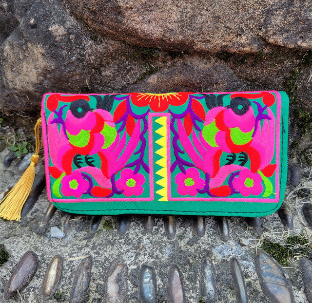 Ethnic Style Embroidered Wallet