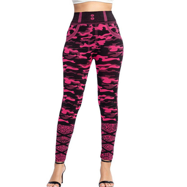Seamless Serpentine Printed Slim Breathable Ankle-Length Pants
