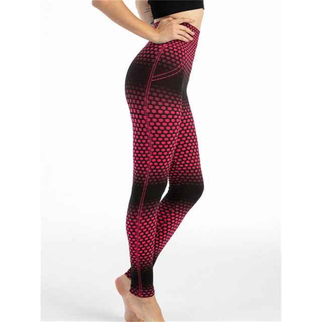 Seamless Serpentine Printed Slim Breathable Ankle-Length Pants