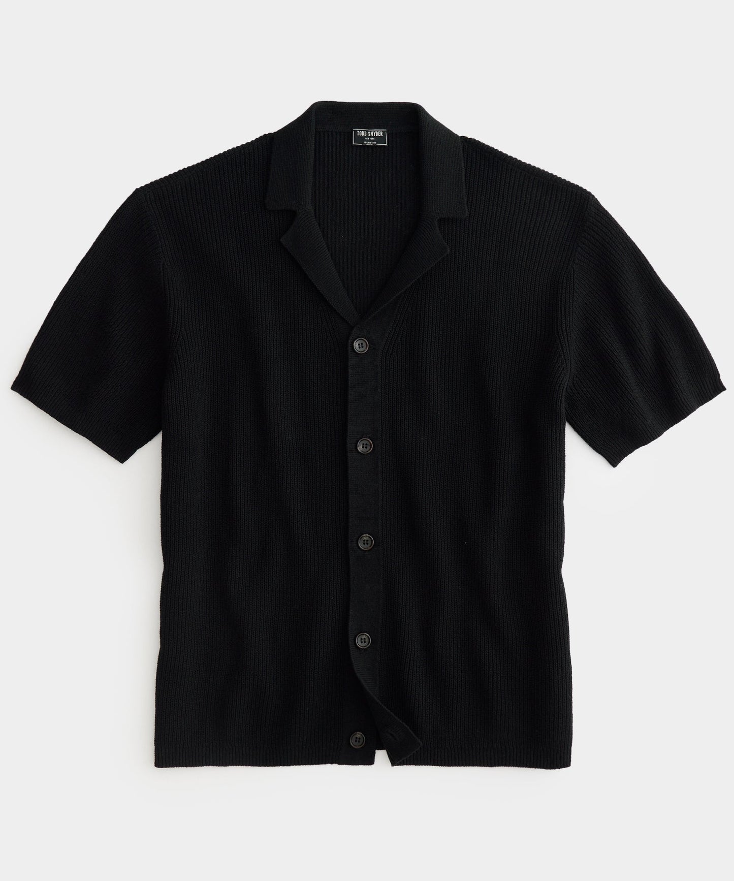 Recycled Cotton Cabana Polo in Black