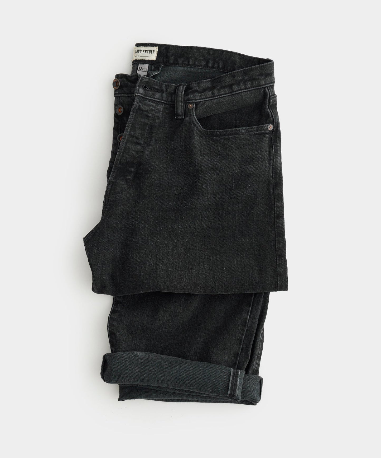 Relaxed Selvedge in Black Wash