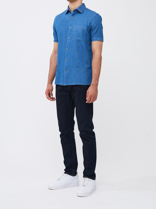 Short Sleeve Denim Shirt