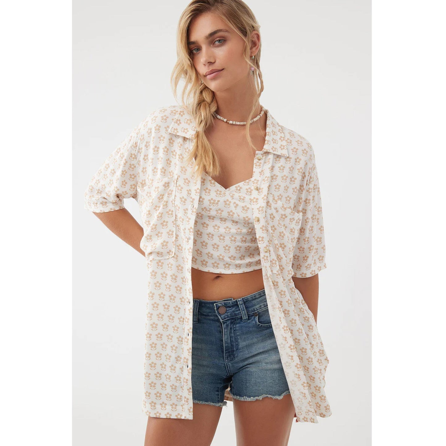 O'Neill Tricia Daisy Button Up Women's Shirt