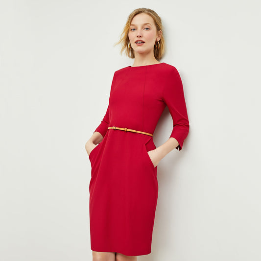 Etsuko Dress - Recycled WonderTex :: Rhubarb