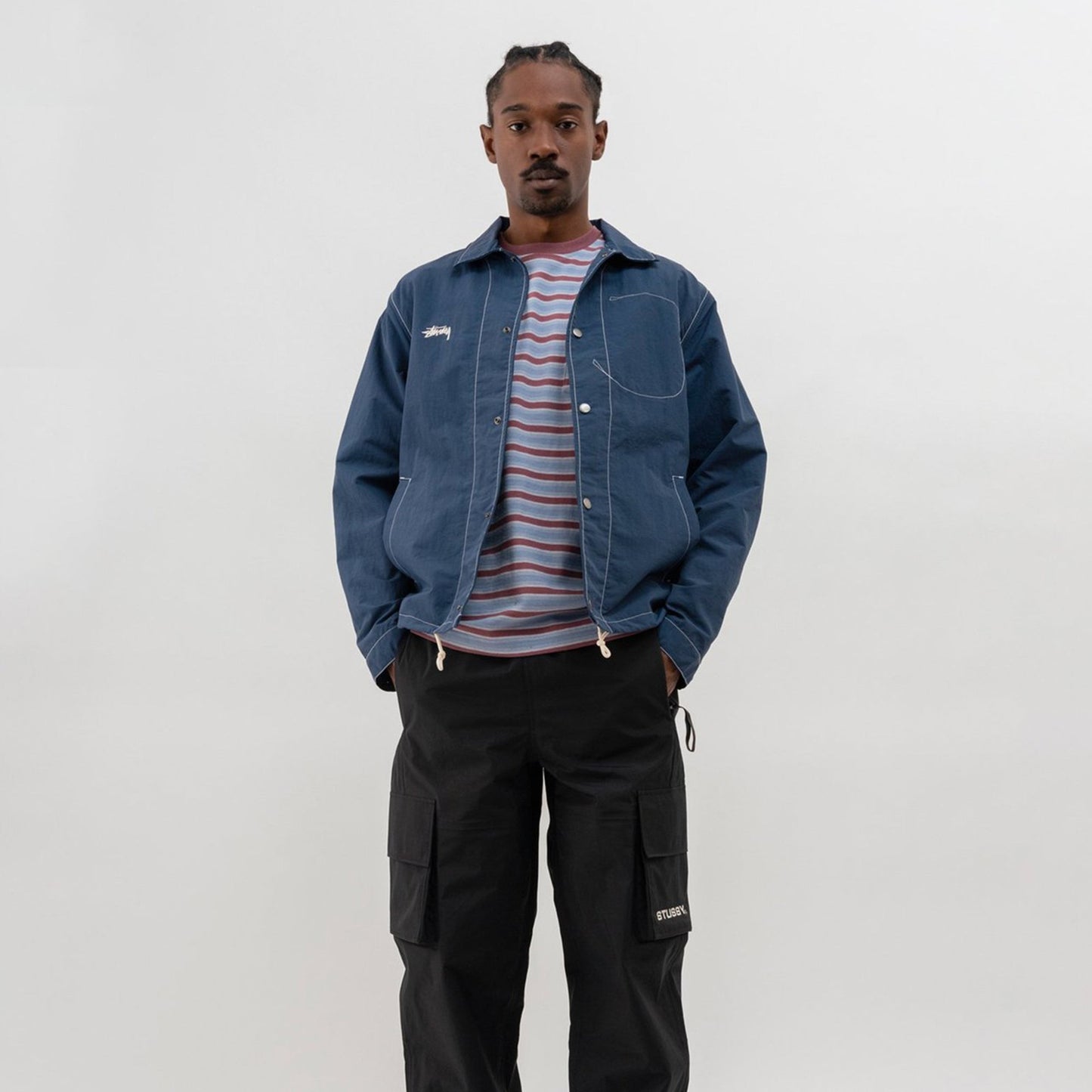 Stussy Mens Folsom Coach Jacket