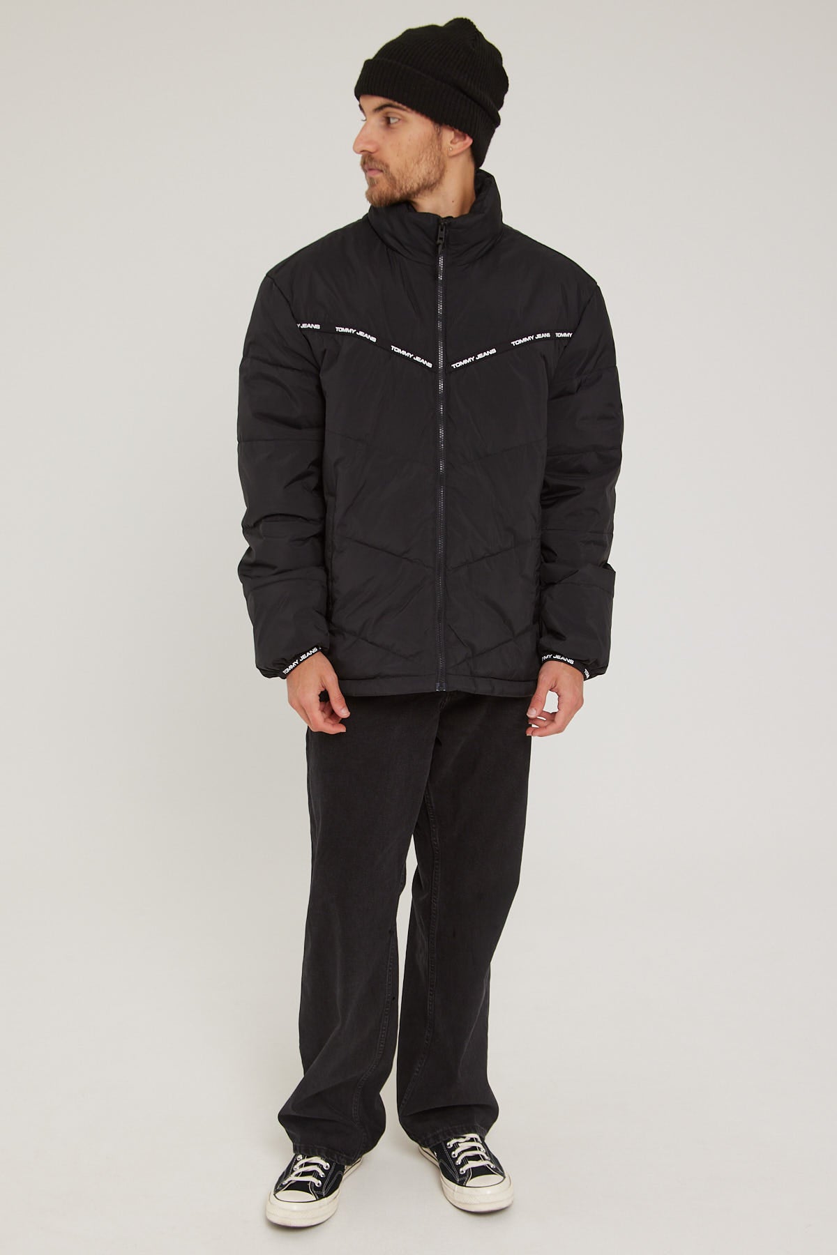 Tommy Jeans TJM Tape Detail Light Puffer Black