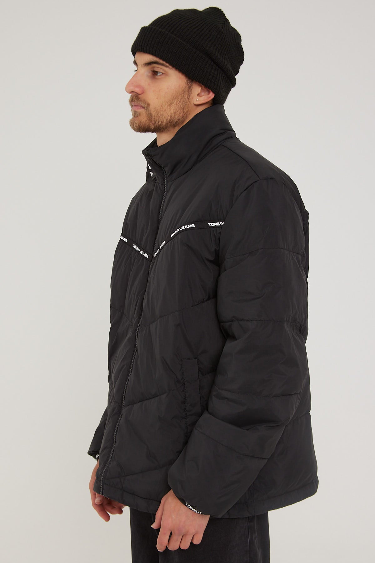Tommy Jeans TJM Tape Detail Light Puffer Black