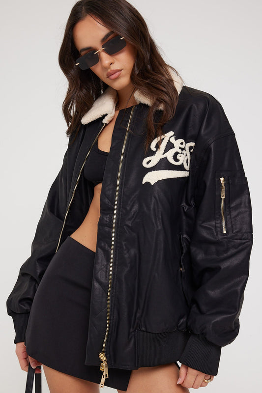 Jgr & Stn Curveball Bomber Black