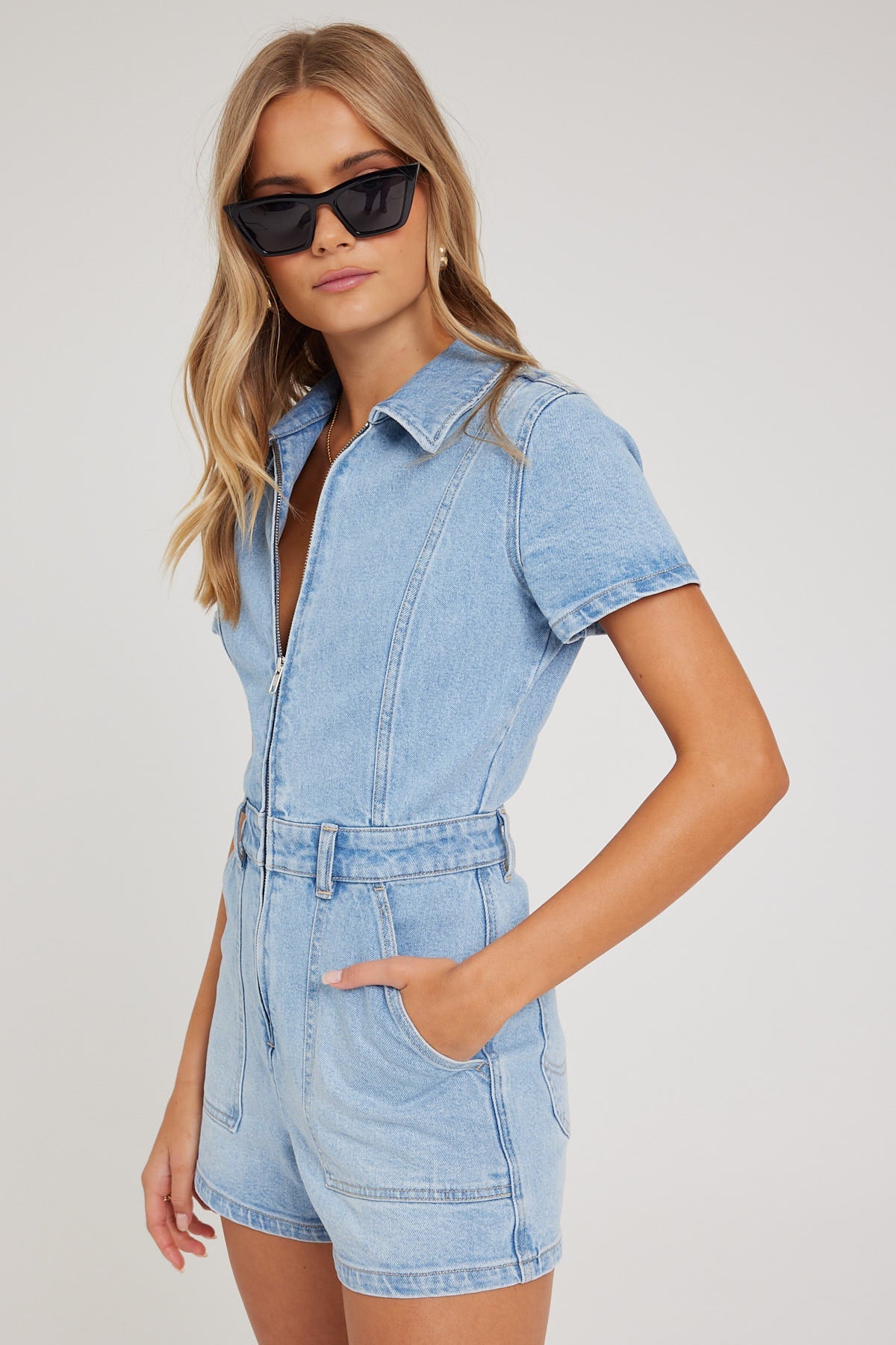 Lee Georgia Romper Blue