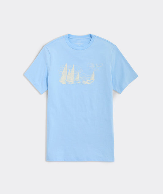 Sailboat Whale Short-Sleeve Tee