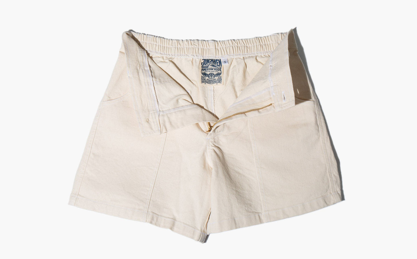 Jungmaven Washed White Venice Shorts