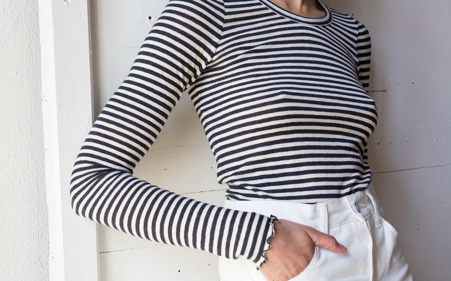 Vivien Ramsay Striped Crew Neck