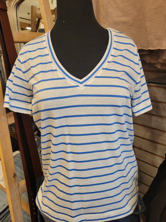 Clean Jersey V-Neck Tee in White