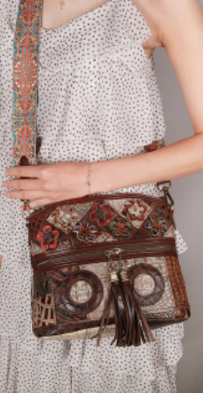 Bohemian Genuine Leather Crossbody Bag