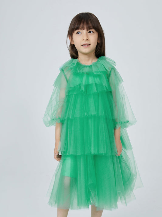 JNBY Girl's Ruffles Layers Dress