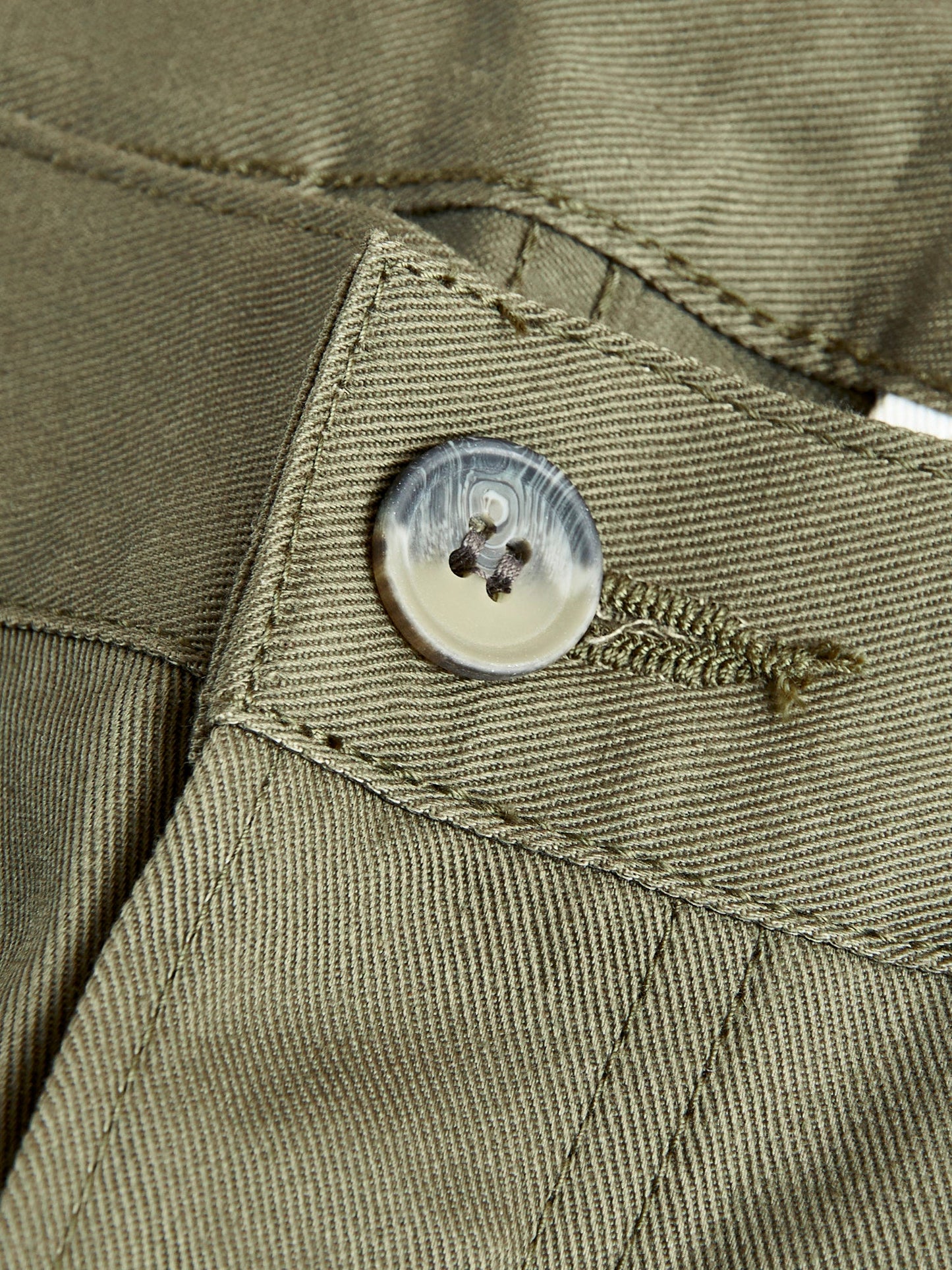 "Officer Trouser" in Olive Twill