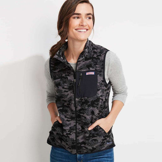 Camo Sherpa Harbor Vest by Vineyard Vines - Country Club Prep