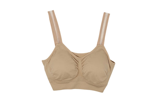 Nude Bra with Sheer Strap - Madison's Niche